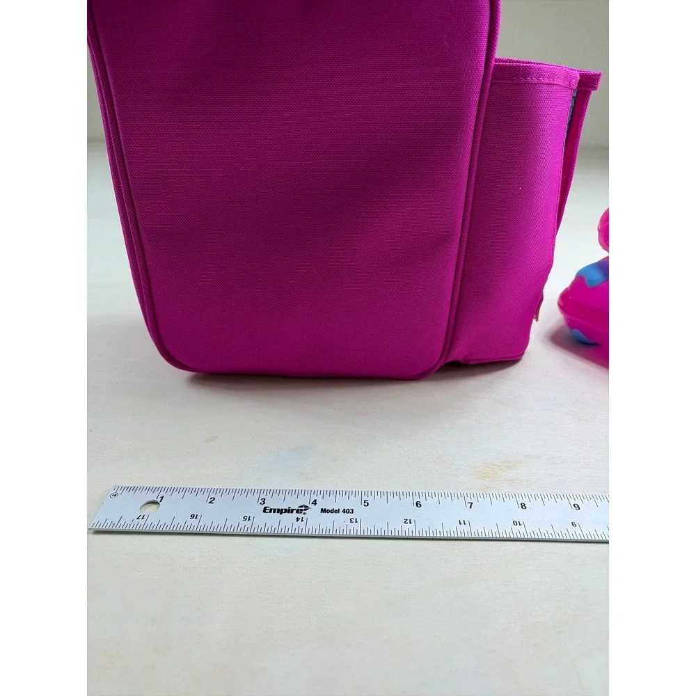 Smash Blue IQ Insulated Lunch Bag Pink Blue Cat Googly Eyes with Snack Container